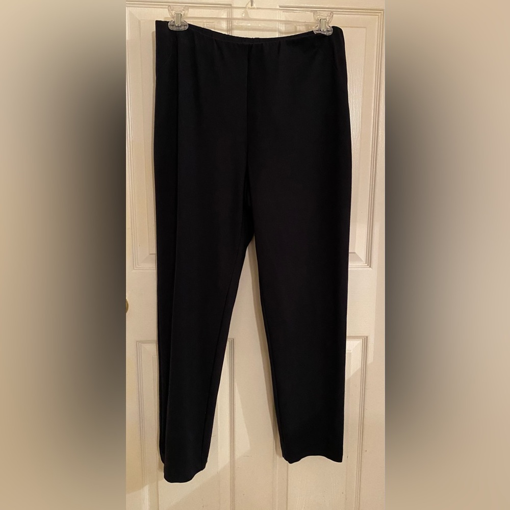 J. Jill Blue Ponte Slim Fit Full-length Pants Large